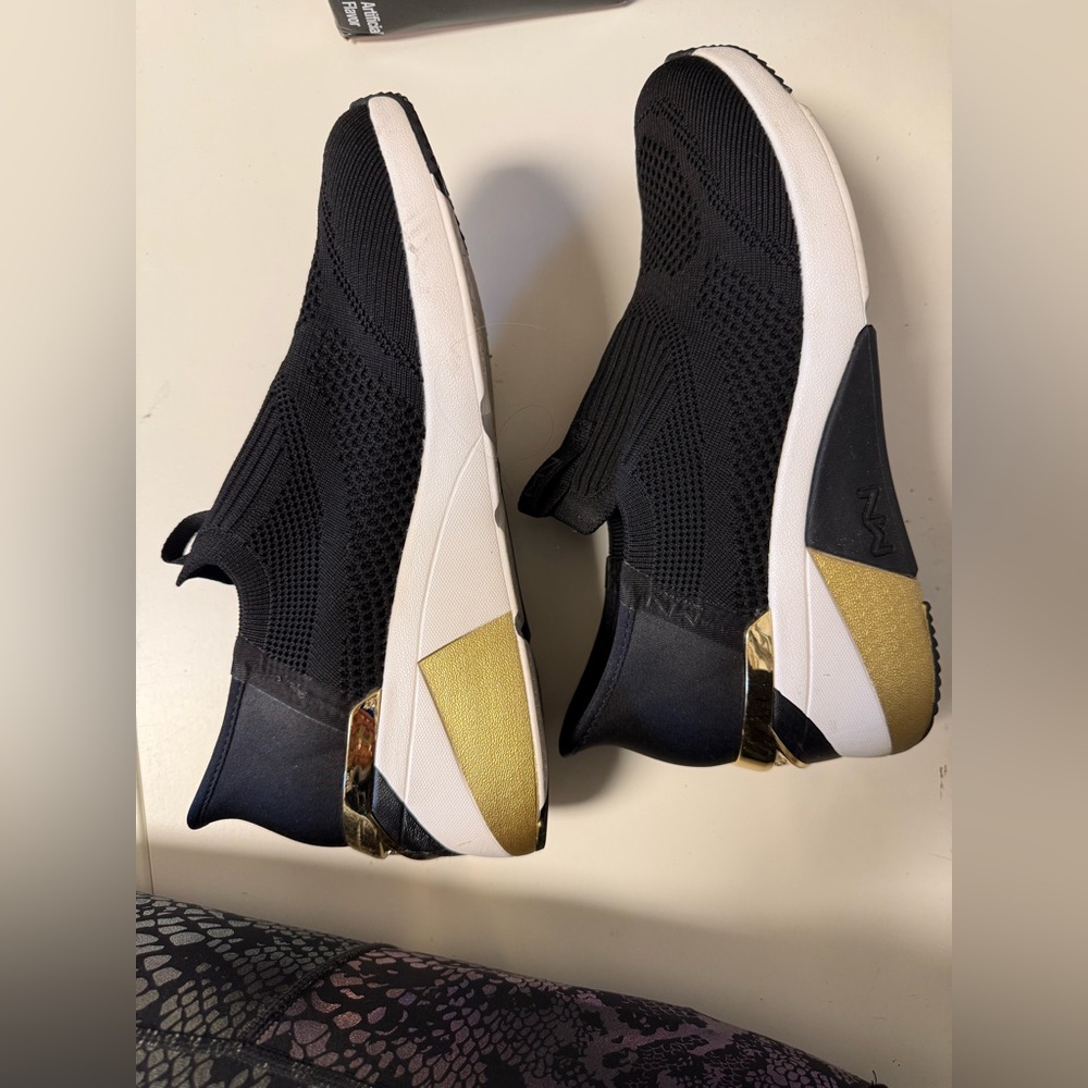 Mark Nason Black Slip-On Sneakers - Picture 3 of 4